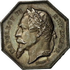 France, Jeton, Napoléon III, Notaires de Fontainebleau, n.d., Argent, Oudiné