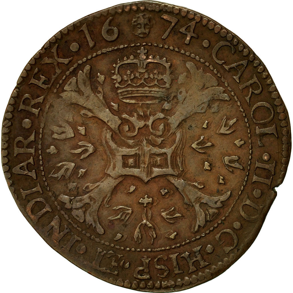 Belgium, Token, Flandres, Charles II d'Espagne, Bureau des Finances, 1674