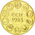 France, Medal, Ecu Europa, Europe Assise, 1983, Rodier, MS(65-70), Gilt Bronze