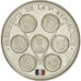 Francia, medaglia, Les Présidents de la Vème République, FDC, Rame-nichel