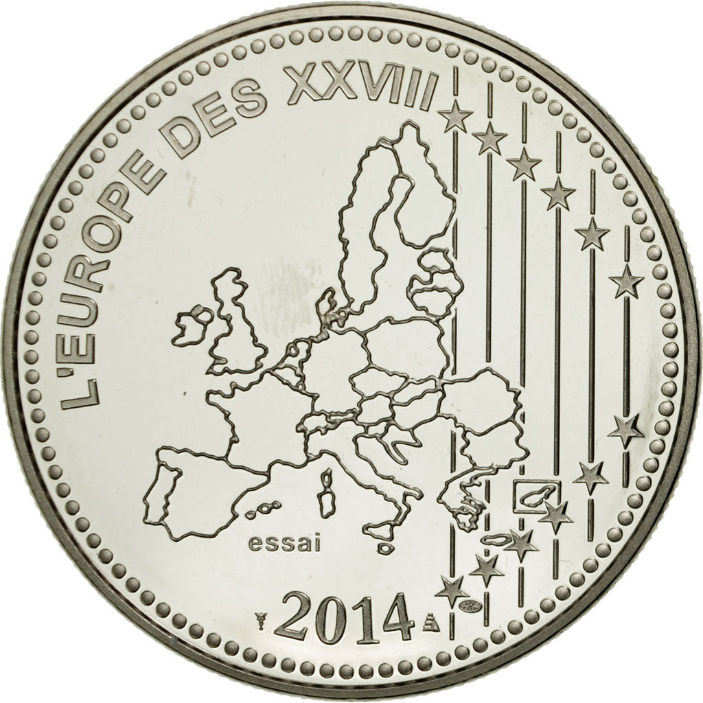 Frankrijk, Medaille, L'Europe des XXVIII, Centenaire de la Grande Guerre, FDC