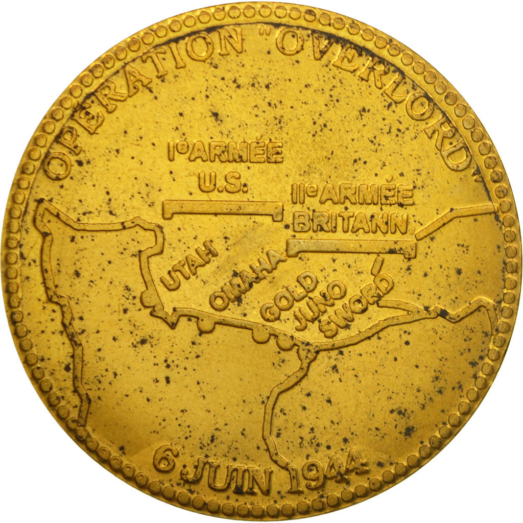 France, Medal, Opération Overlord, 50ème Anniversaire du Débarquement, 1994