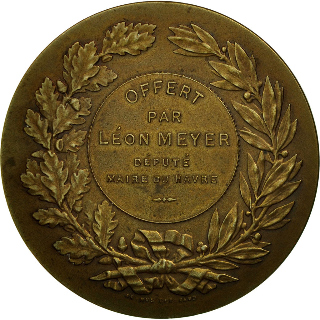 France, Médaille, Marianne, Offert par Léon Meyer, Député-Maire du Havre
