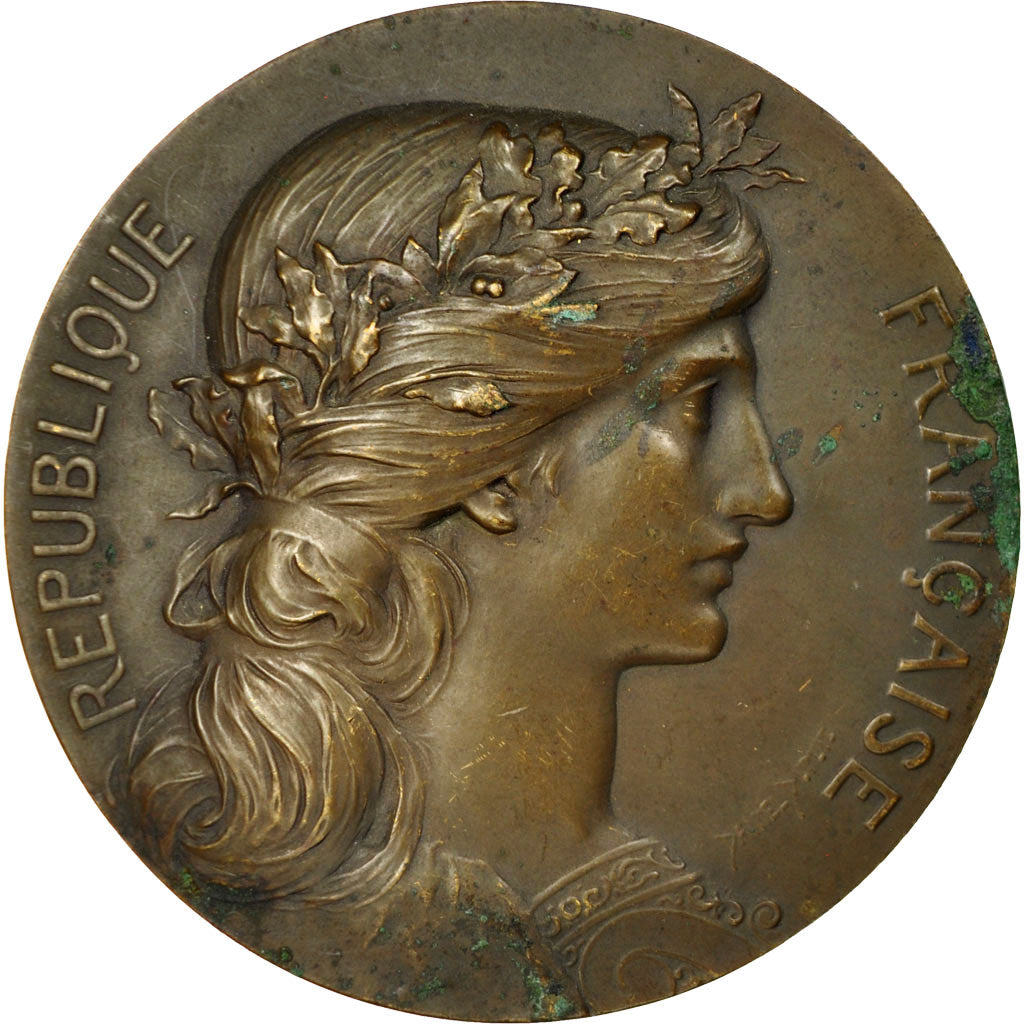 Frankrijk, Medaille, Marianne, Offert par Mr René Coty, Député, Dupuis.D, ZF