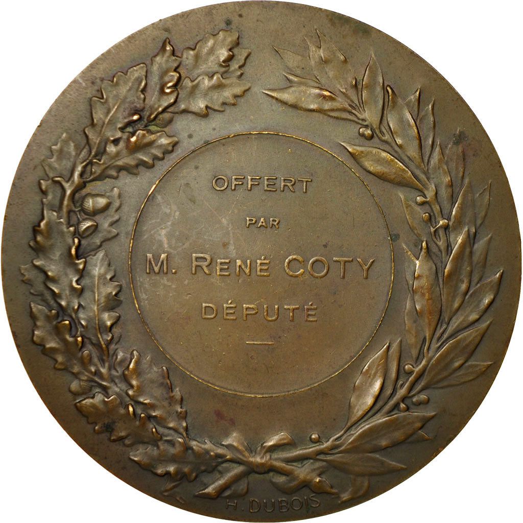 Frankrijk, Medaille, Marianne, Offert par Mr René Coty, Député, Dupuis.D, ZF