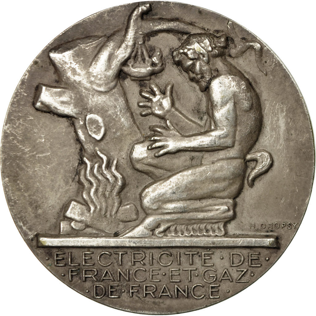 Frankreich, Medaille, Électricité de France et gaz de France, Dropsy, SS+