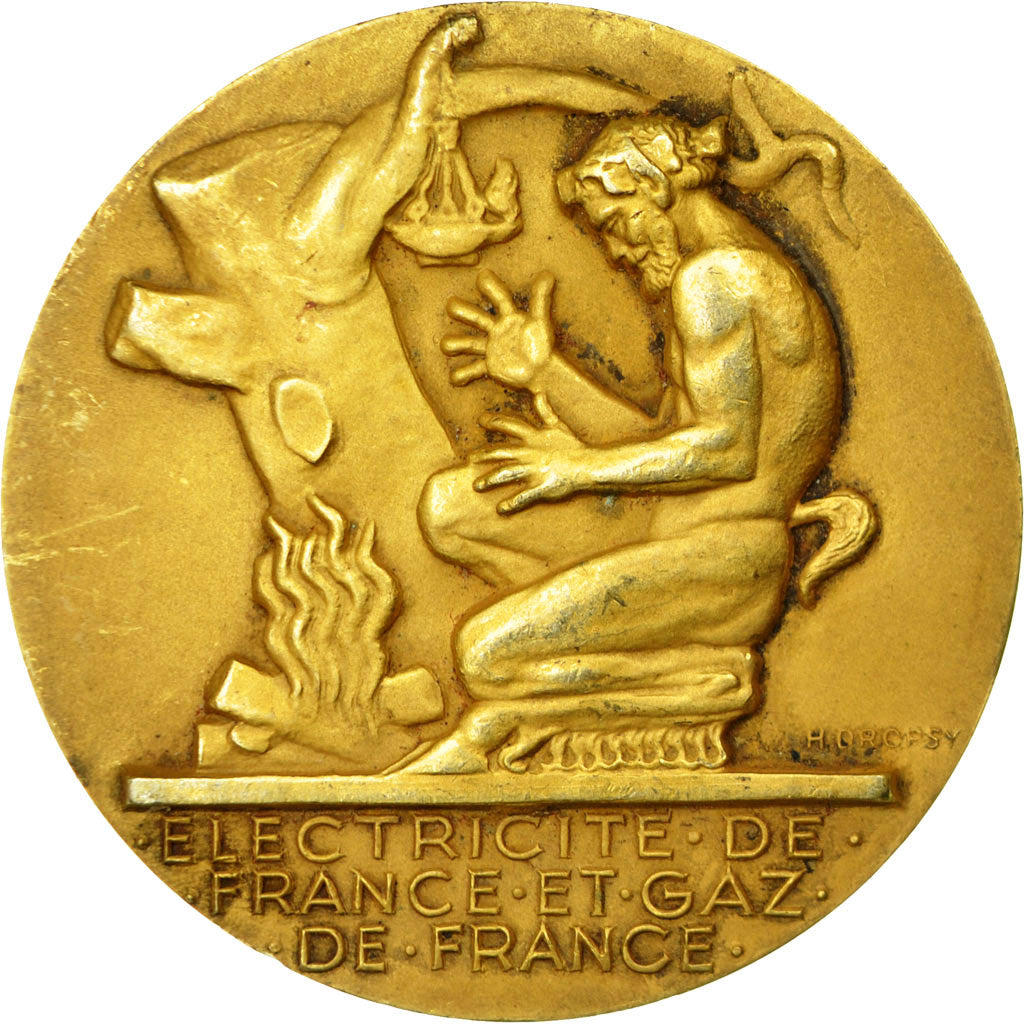 Frankreich, Medaille, Électricité de France et gaz de France, Dropsy, SS+
