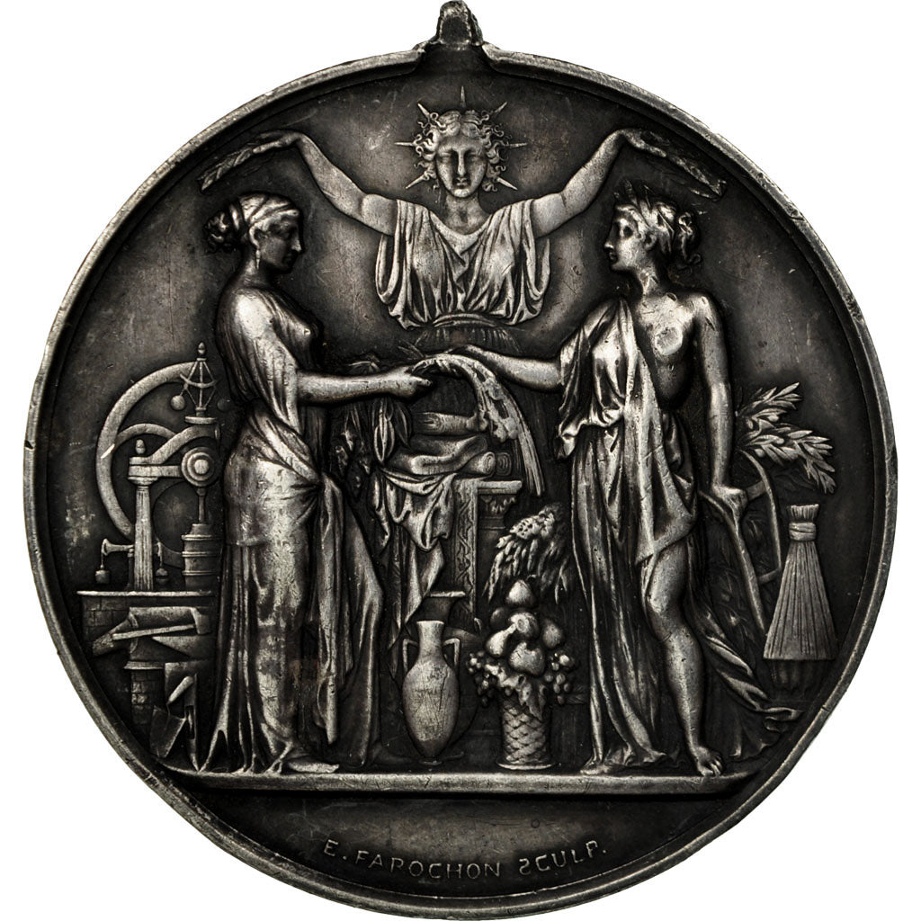 France, Medal, Assistance par le Travail, Manufactures d'Arpajon, 1869