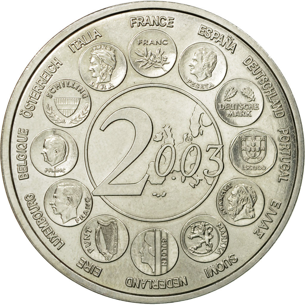 France, Medal, L'Europe des XV, Essai, 2003, MS(64), Copper-nickel