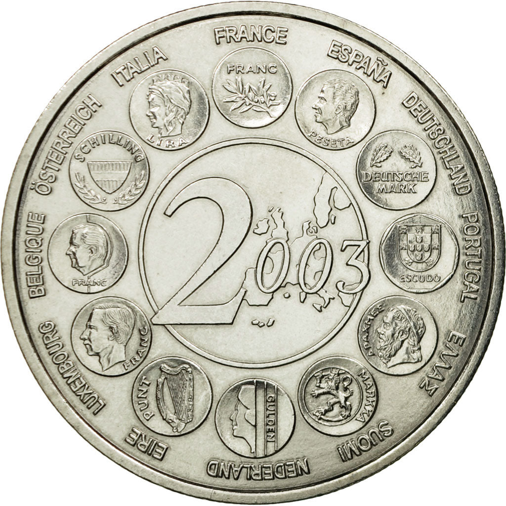 France, Medal, L'Europe des XV, Essai, 2003, MS(65-70), Copper-nickel
