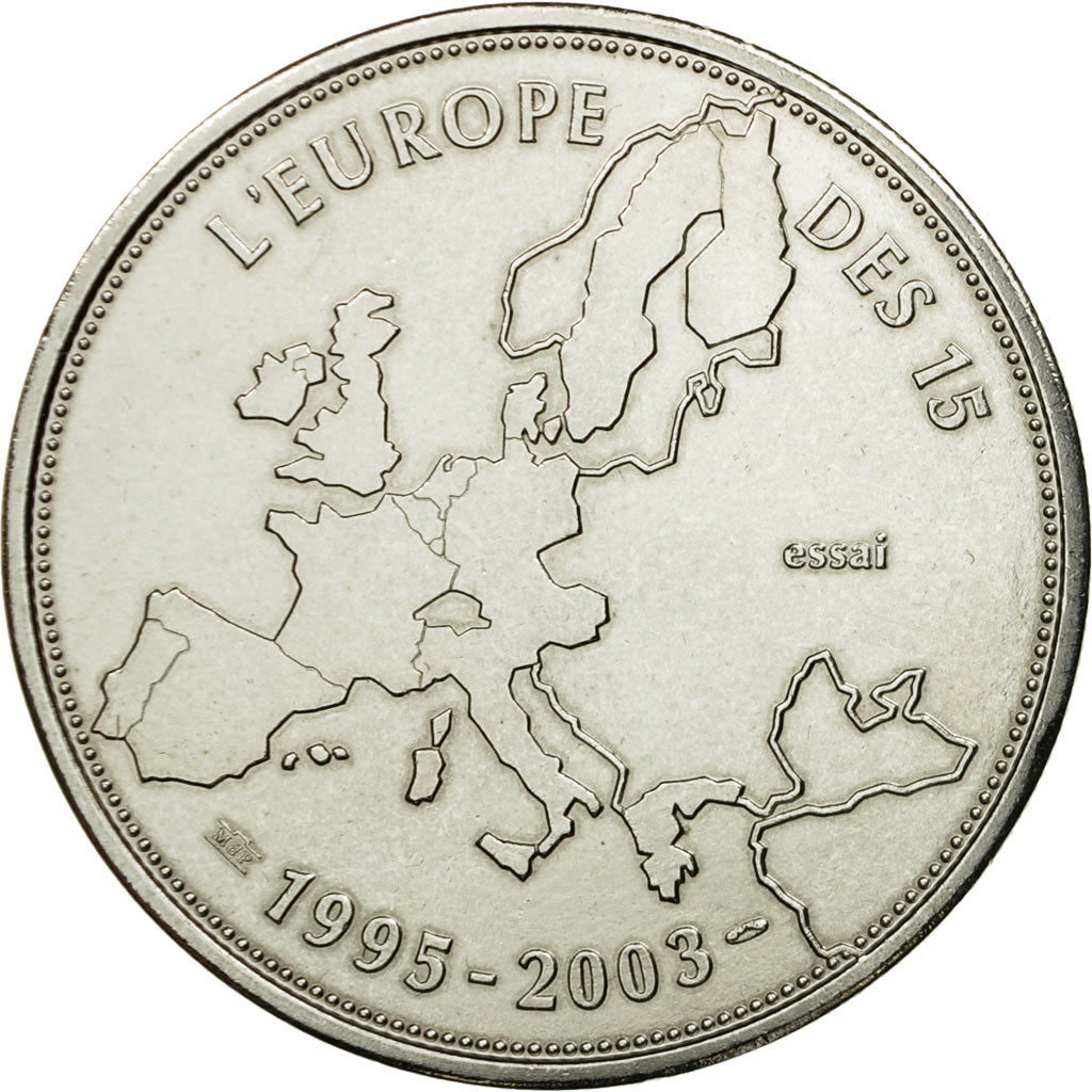 France, Medal, L'Europe des XV, Essai, 2003, MS(65-70), Copper-nickel