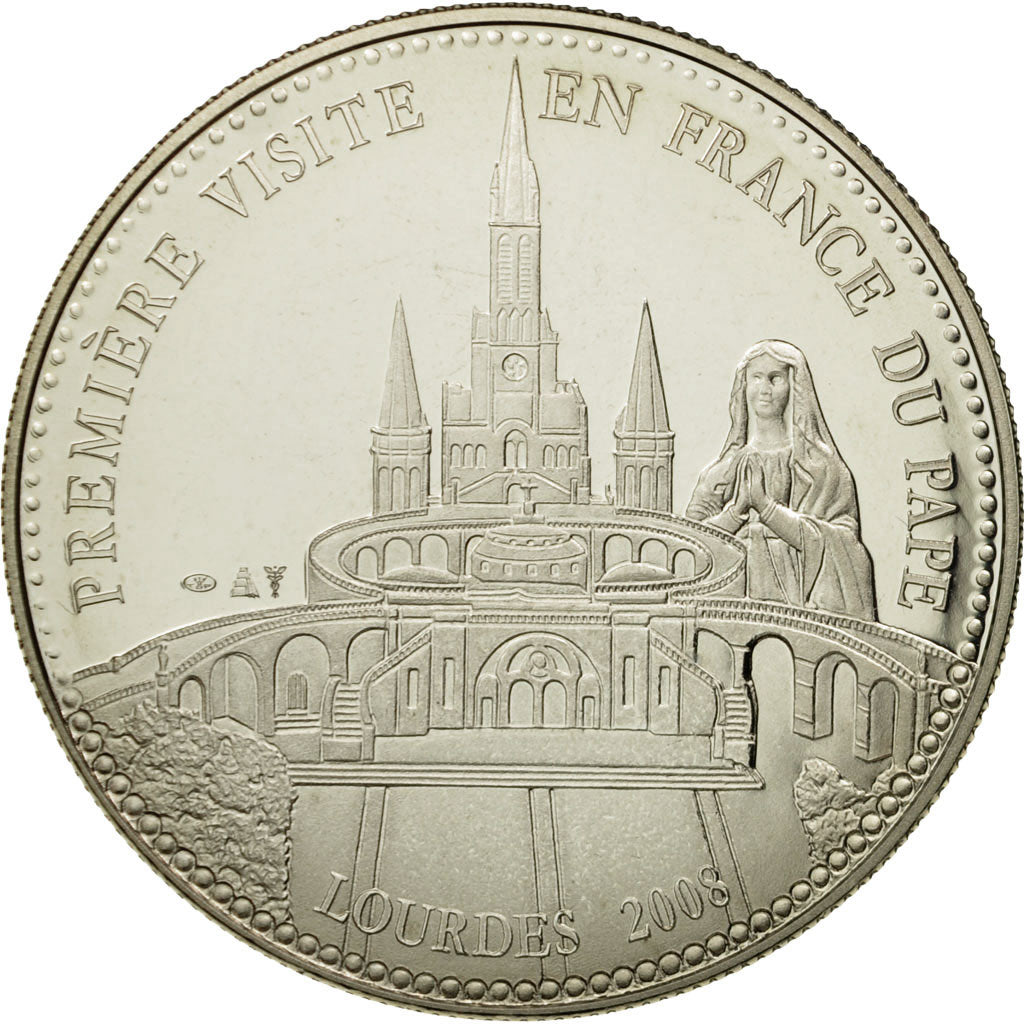 Vatican, Medal, Benoit XVI, MS(65-70), Copper-nickel