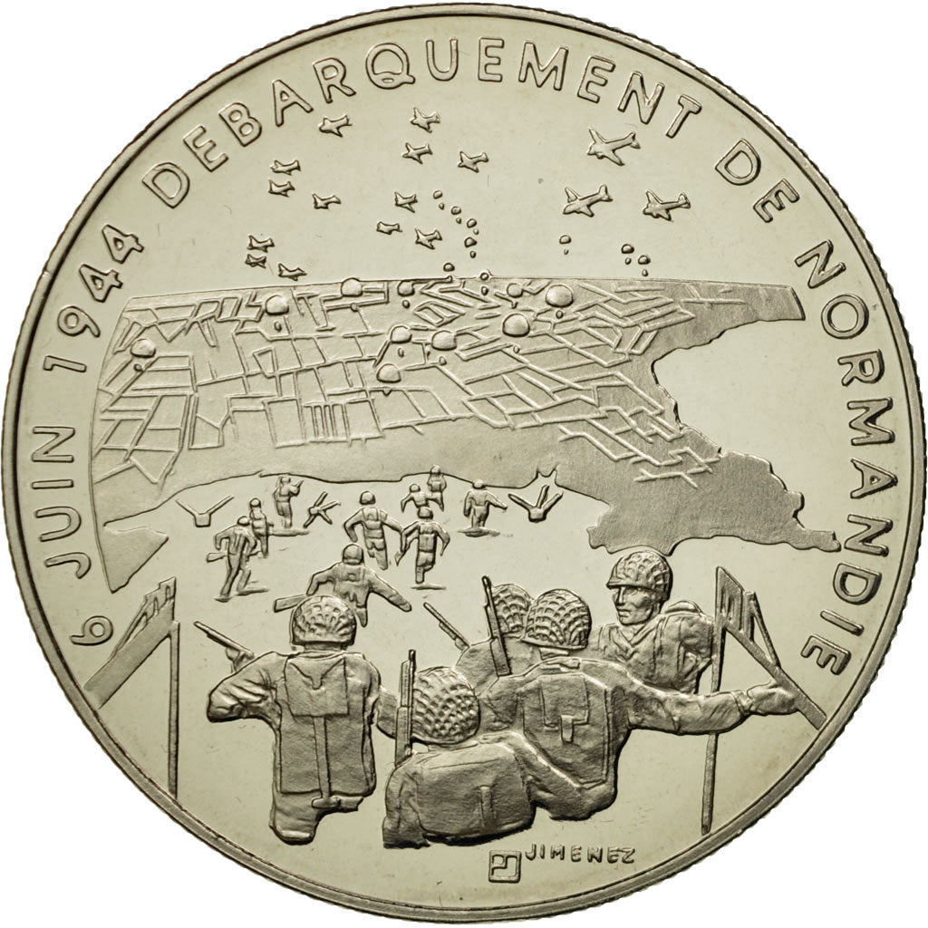 France, Medal, 1939-1945, Débarquement de Normandie, Jimenez, MS(65-70)