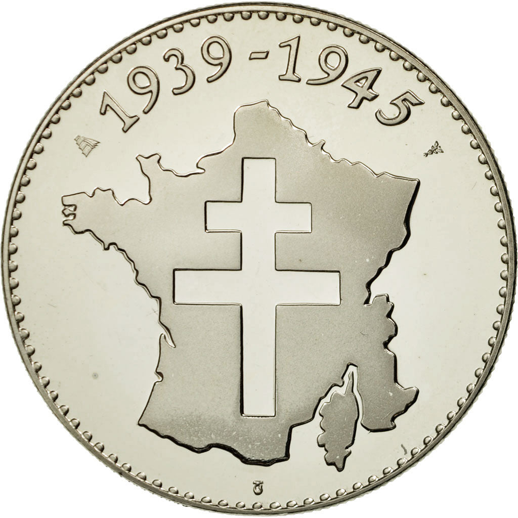 Francja, Medal, De Gaulle, l'Appel du 18 juin, MS(65-70), Miedź-Nikiel