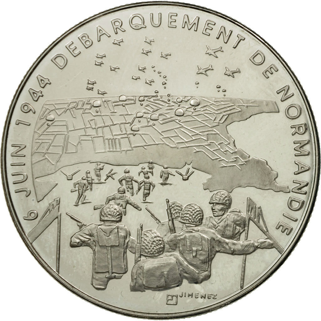 France, Medal, 1939-1945, Débarquement de Normandie, Jimenez, MS(64)