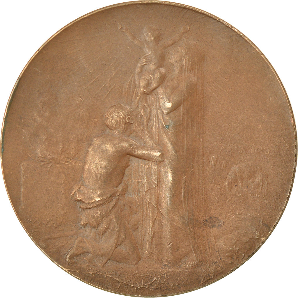 France, Médaille, Art Nouveau, O Crux Ave Spes Unica, Religions & beliefs
