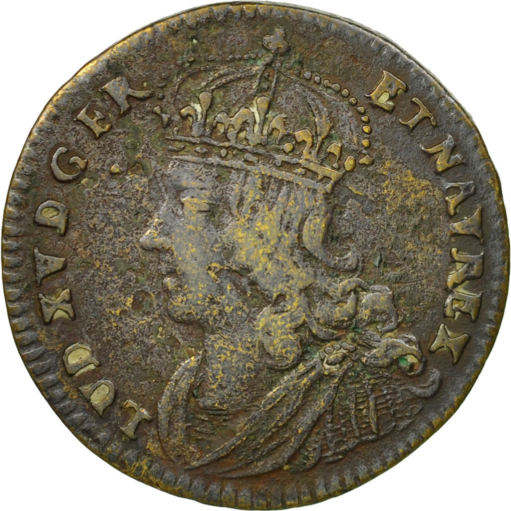 Frankrijk, Token, Louis XV, Prise de Fontarabie, FR+, Koper