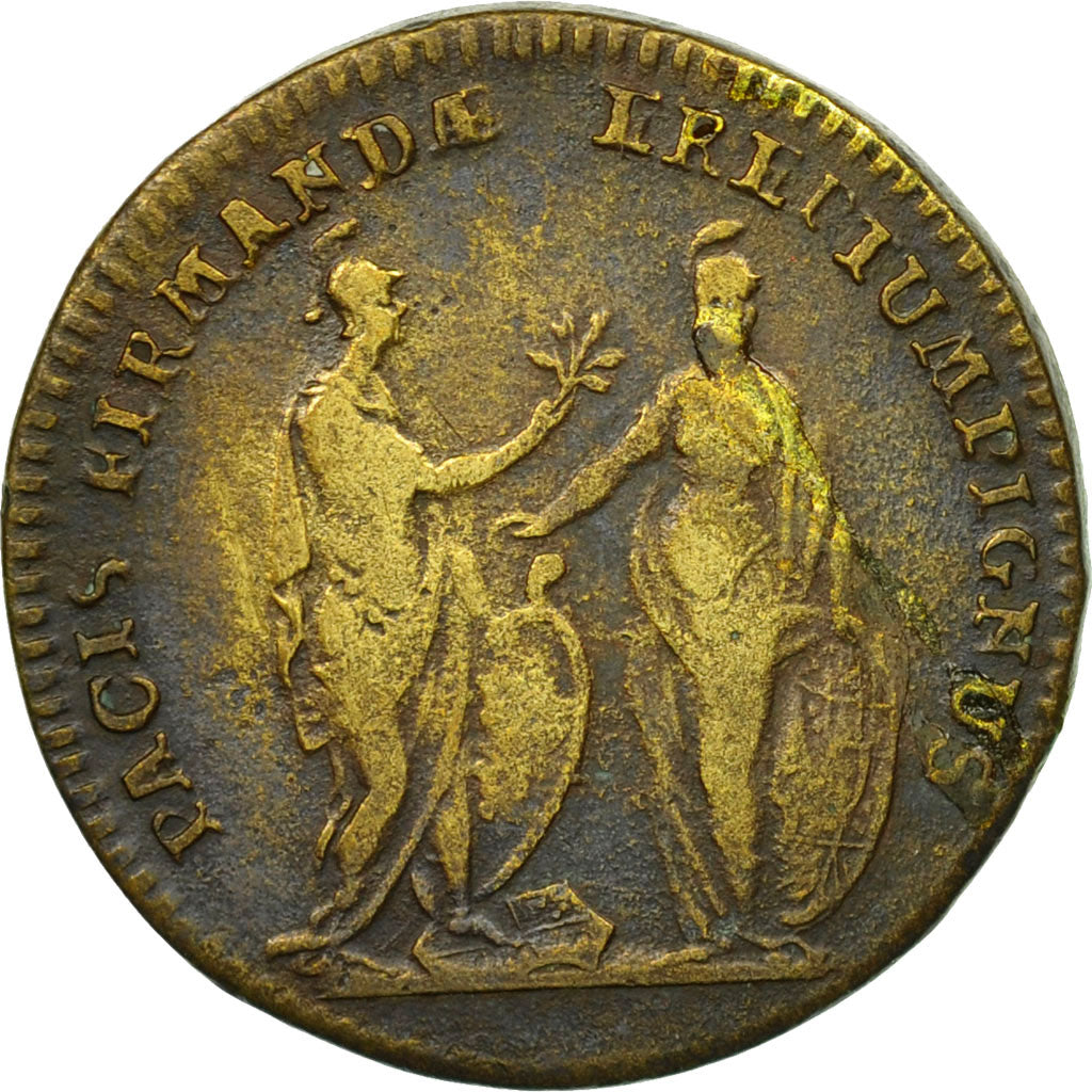 Frankrijk, Token, Louis XV, Prise de Fontarabie, FR+, Koper
