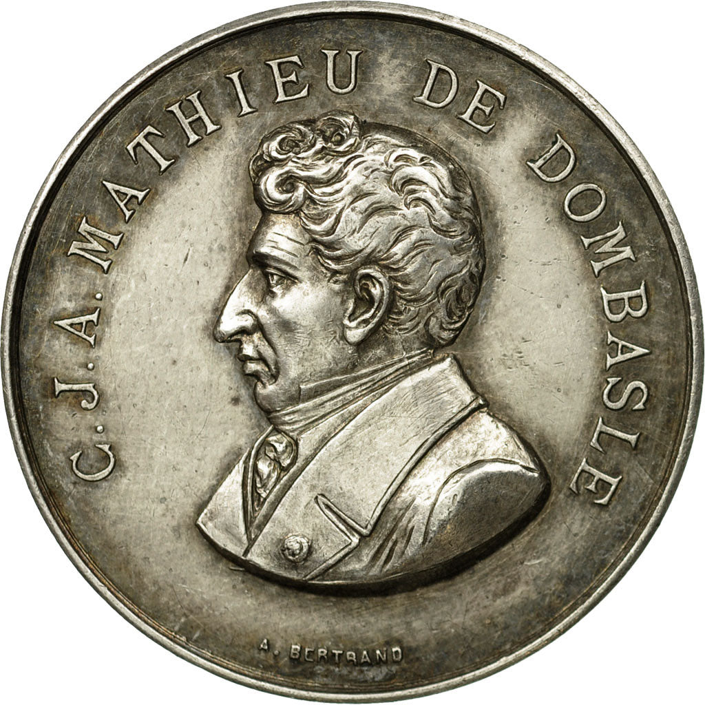 France, Medal, Comice Agricole de Luneville, Mathieu de Dombasle, 1891