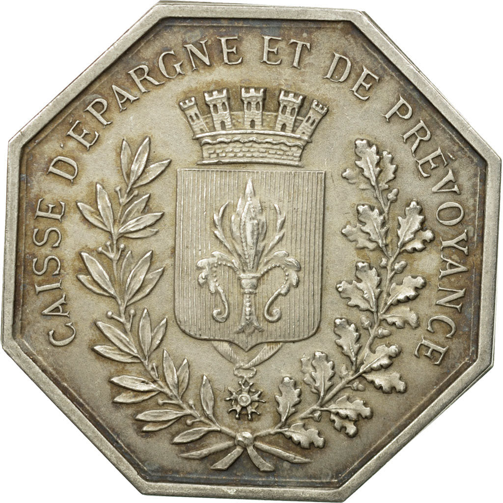 Frankrijk, Token, Caisse d'épargne et de prévoyance de Lille, PR+, Zilver