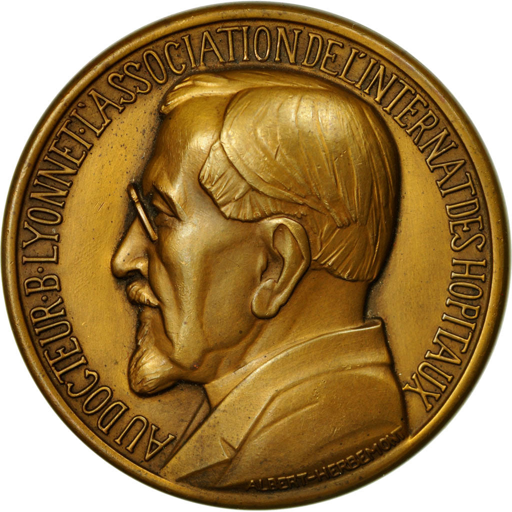 Frankrijk, Medaille, Médecine, Docteur Lyonnet, Hôtel Dieu de Lyon, Albert