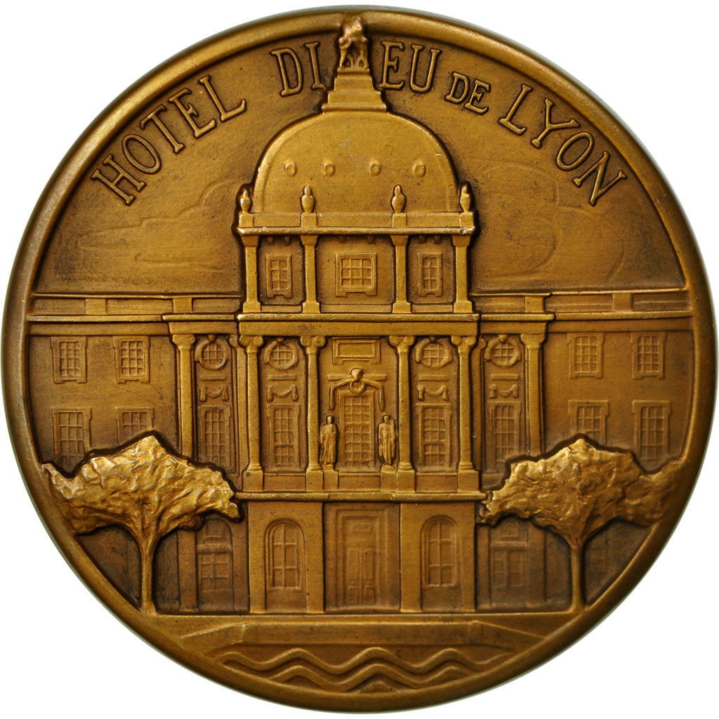 Frankrijk, Medaille, Médecine, Docteur Lyonnet, Hôtel Dieu de Lyon, Albert