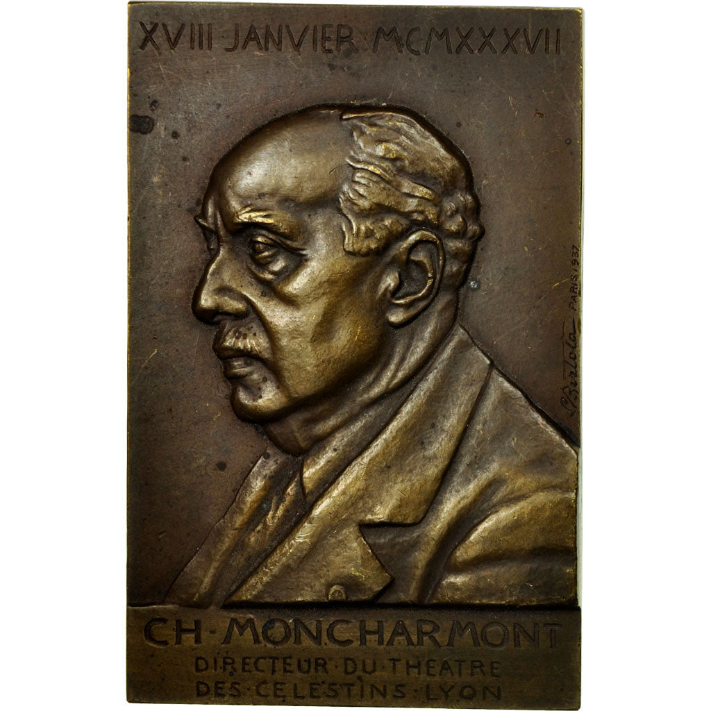 France, Médaille, Ch. Moncharmont, Directeur du Théatre des Célestins, Lyon