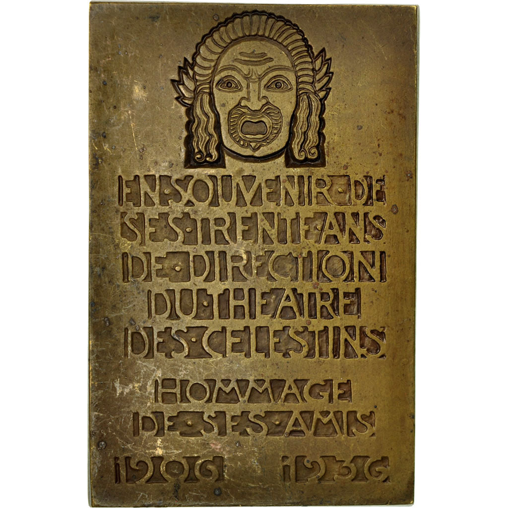 France, Médaille, Ch. Moncharmont, Directeur du Théatre des Célestins, Lyon