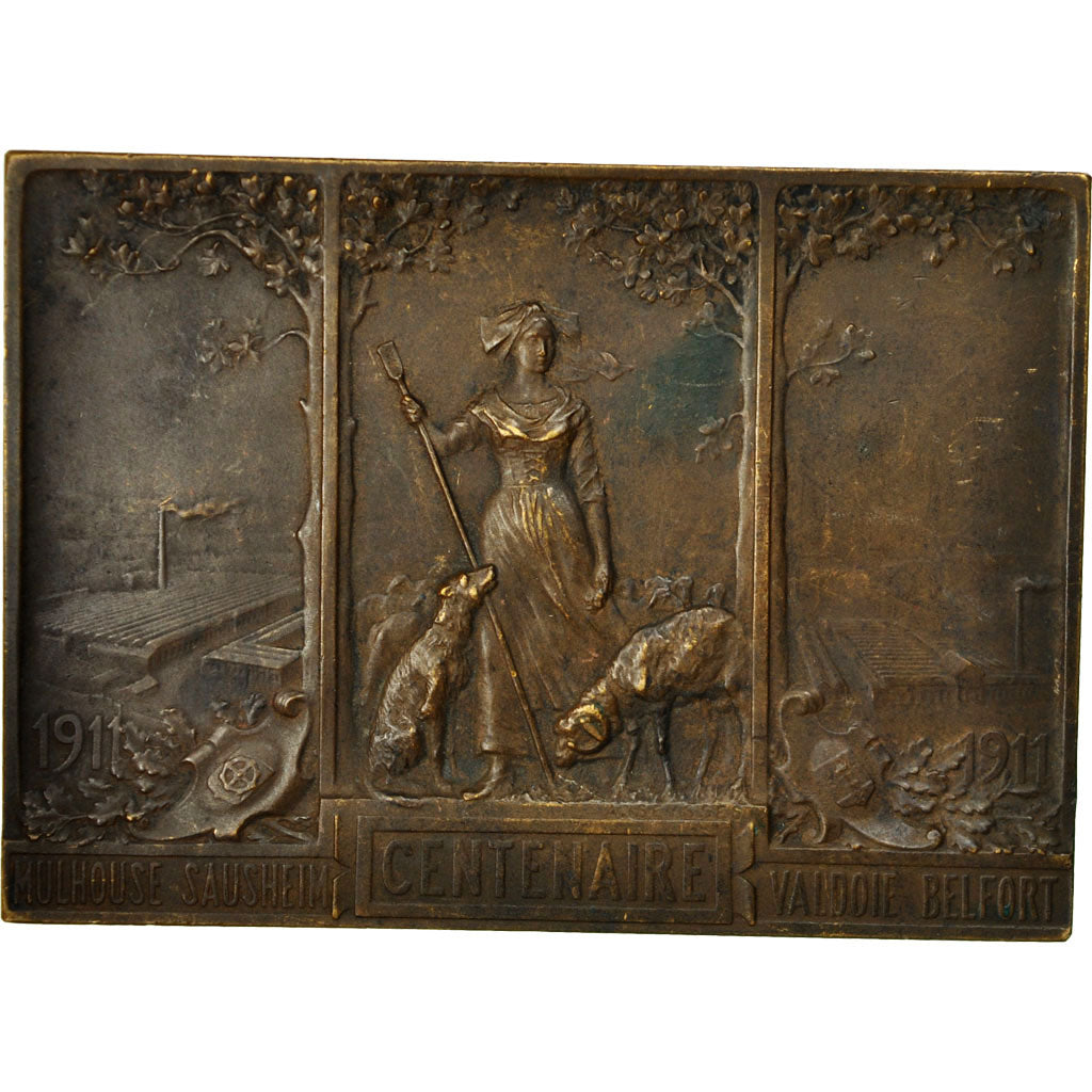 Francia, medaglia, Dollfus et Noack, Mulhouse-Belfort-Sausheim, 1911, Seysses