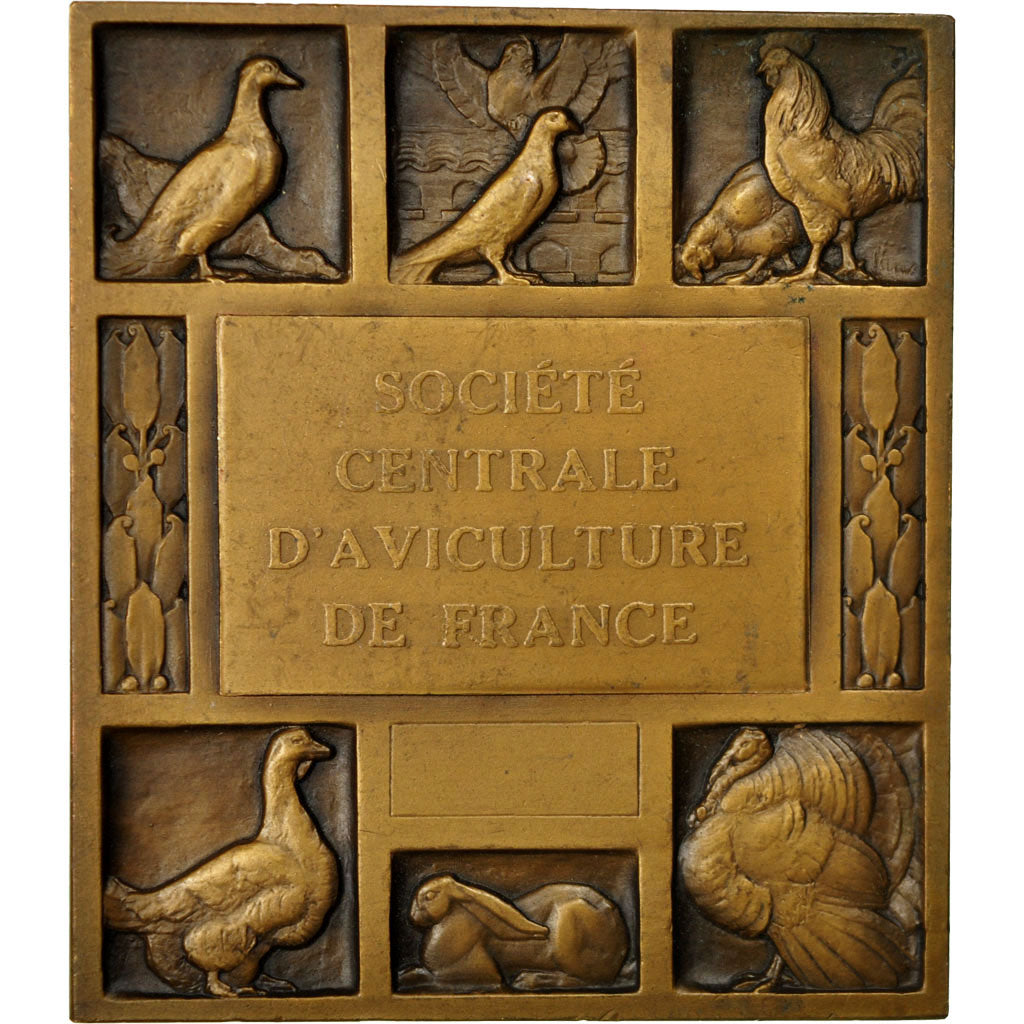 Francia, medaglia, Société Centrale d'Aviculture de France, Morlon, SPL-
