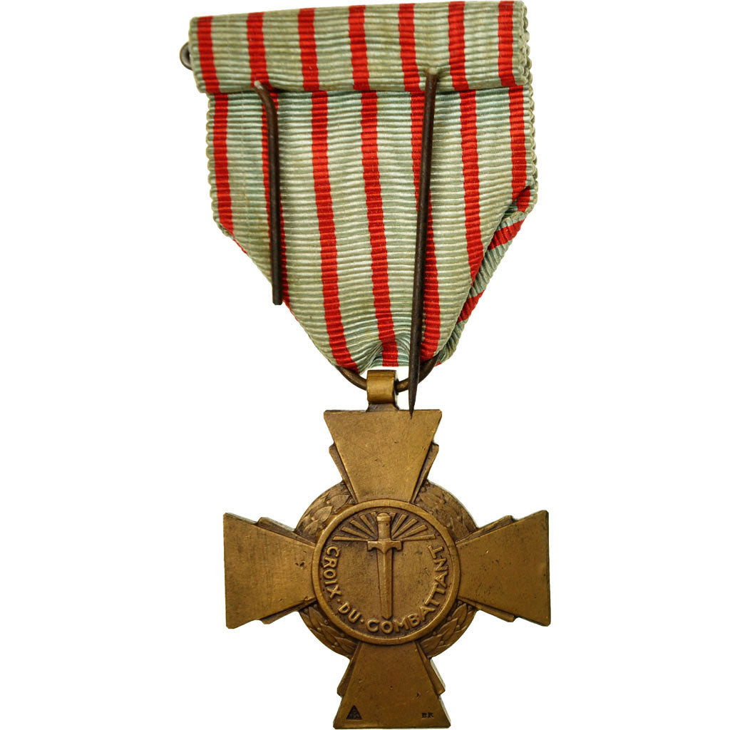 France, Croix du Combattant, Médaille, Très bon état, Bronze, 37