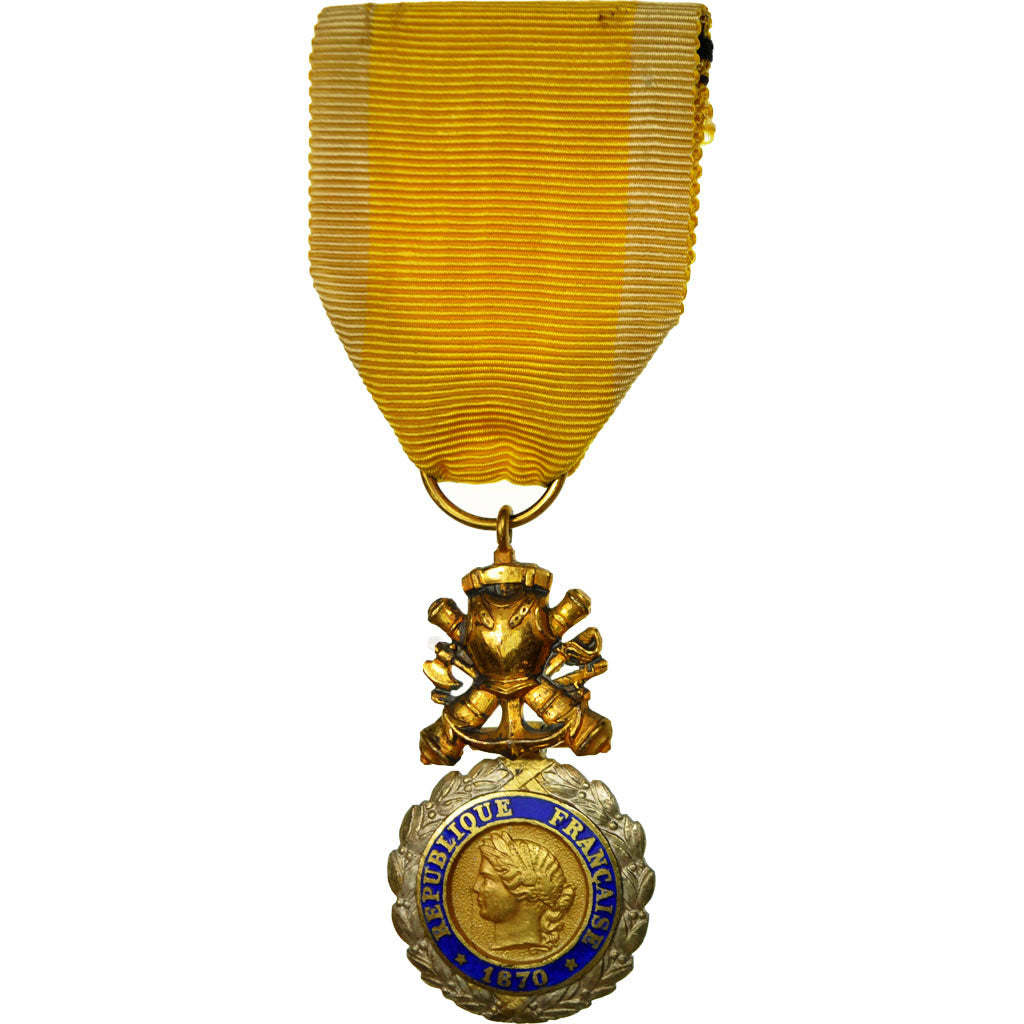 France, Troisième République, Valeur et Discipline, Medal, 1870, Very Good