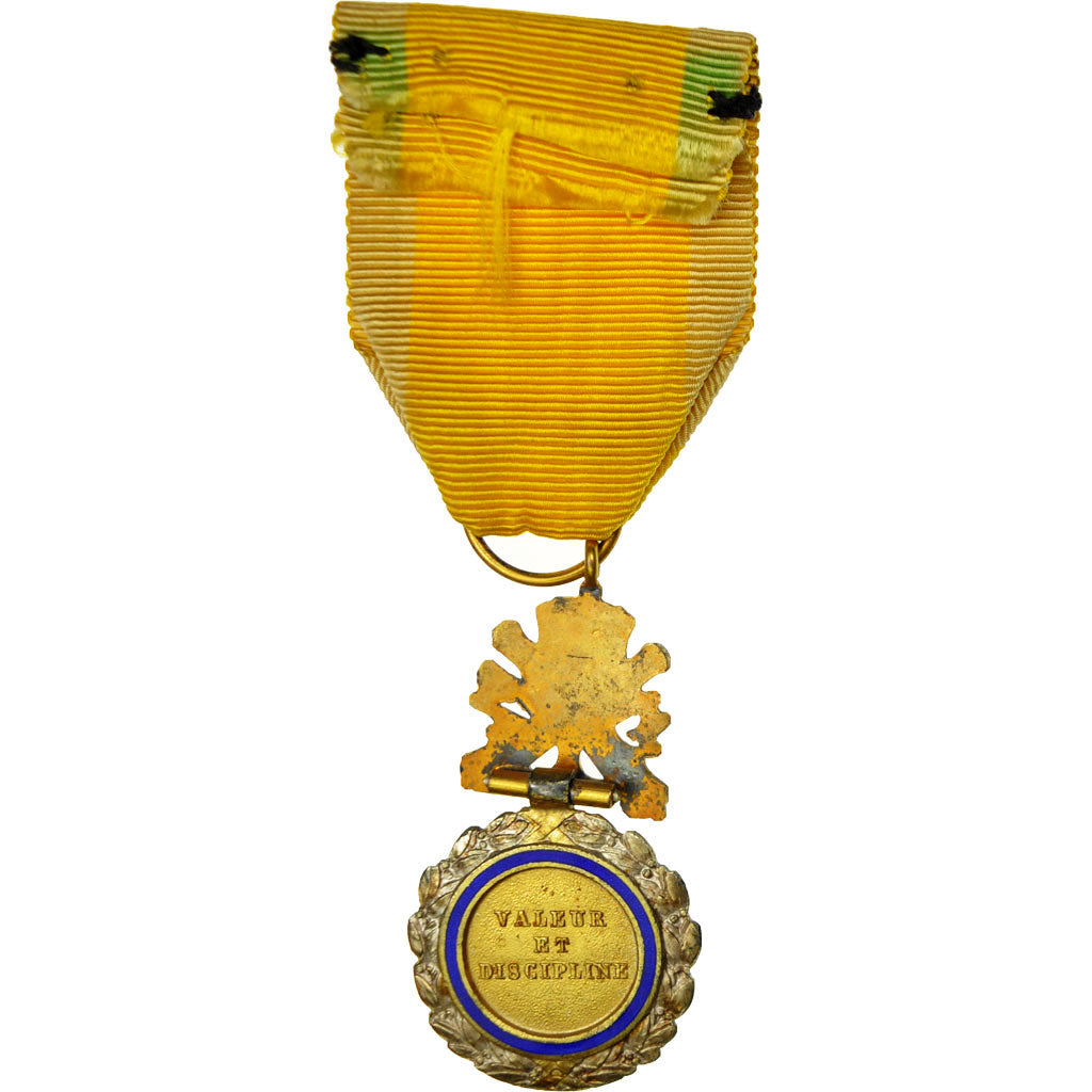 France, Troisième République, Valeur et Discipline, Medal, 1870, Very Good