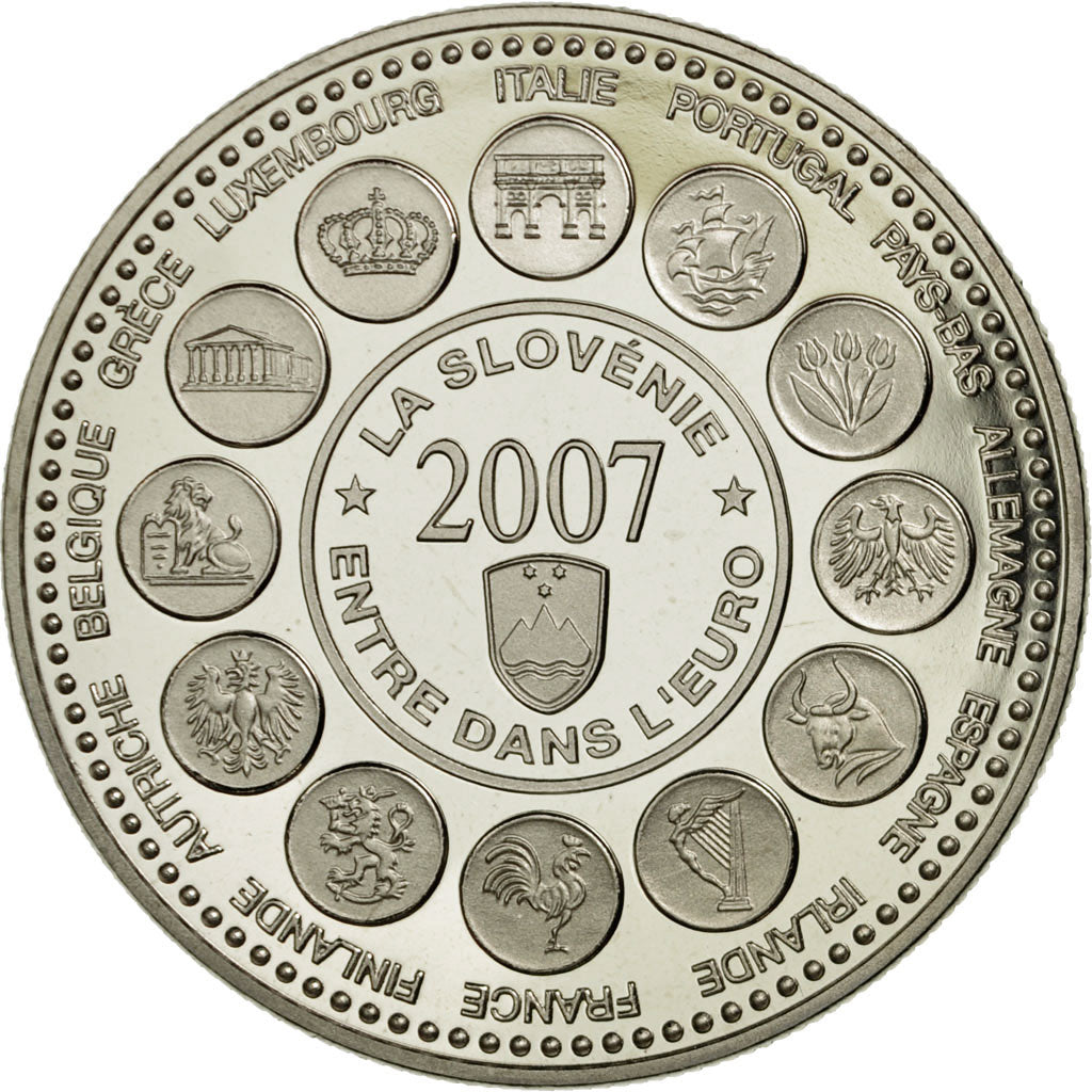 Francja, Medal, L'Europe des XXVII, La Slovénie entre dans l'Euro, MS(65-70)