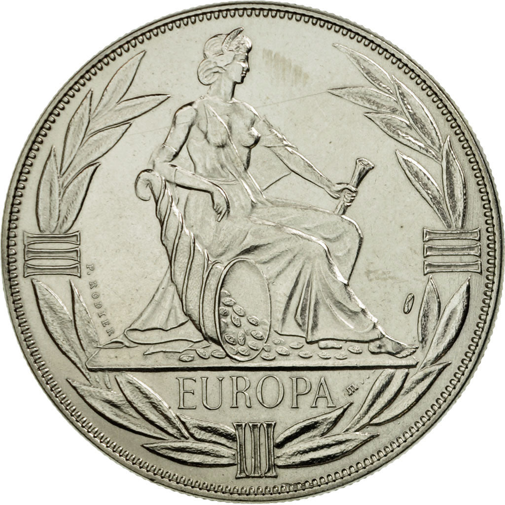 Frankreich, Medaille, Ecu Europa, Europe Assise, 1981, Rodier, STGL