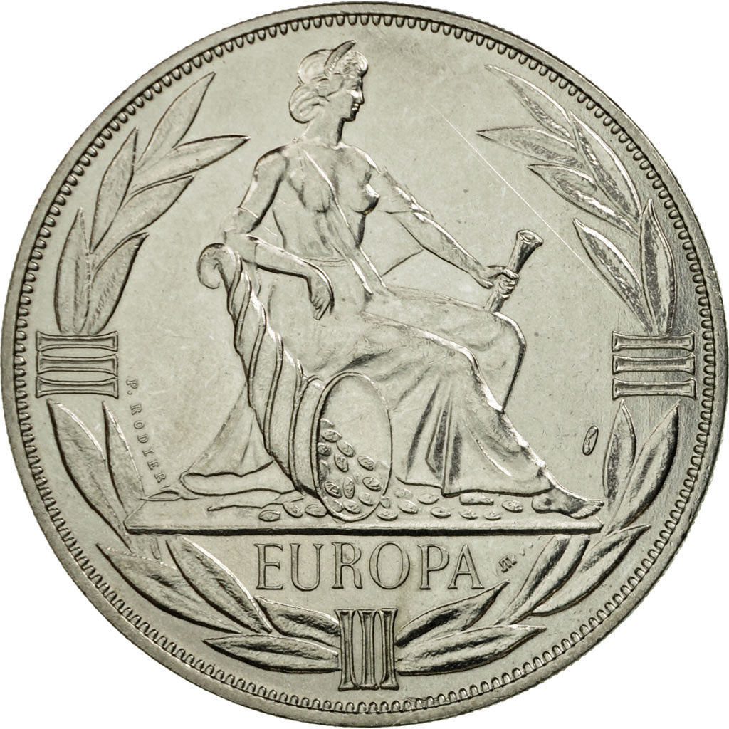 Francia, medaglia, Ecu Europa, Europe Assise, 1982, Rodier, FDC, Rame-nichel
