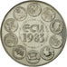 France, Medal, Ecu Europa, Europe Assise, 1983, Rodier, MS(65-70), Copper-nickel