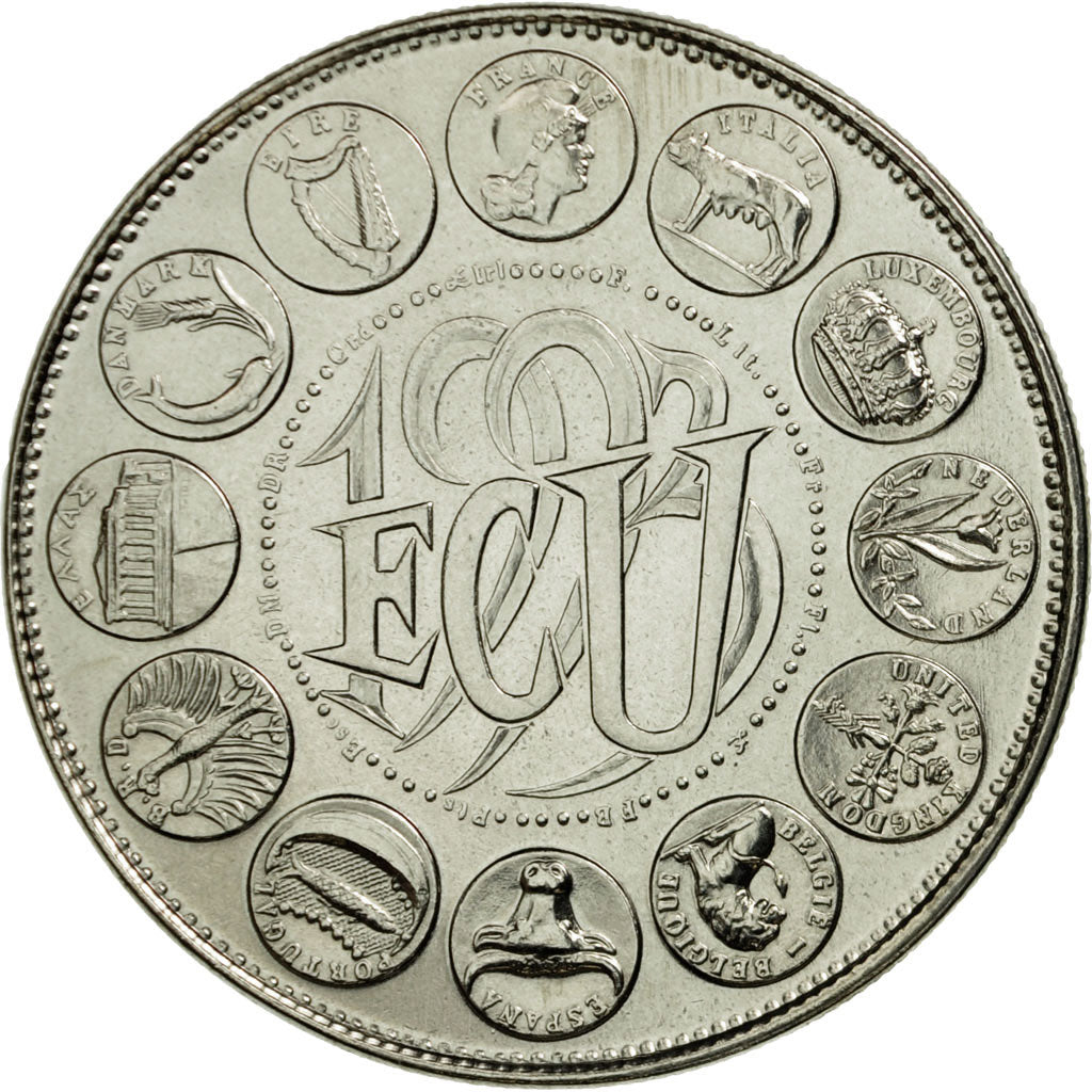 Francja, Medal, Ecu Europa, Marianne, 1993, Rodier, MS(65-70), Miedź-Nikiel