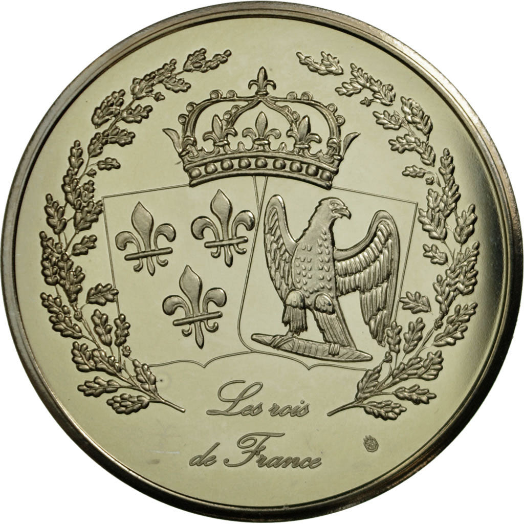 Francia, medalla, Les Rois de France, Napoléon Ier, FDC, Copper Plated Silver
