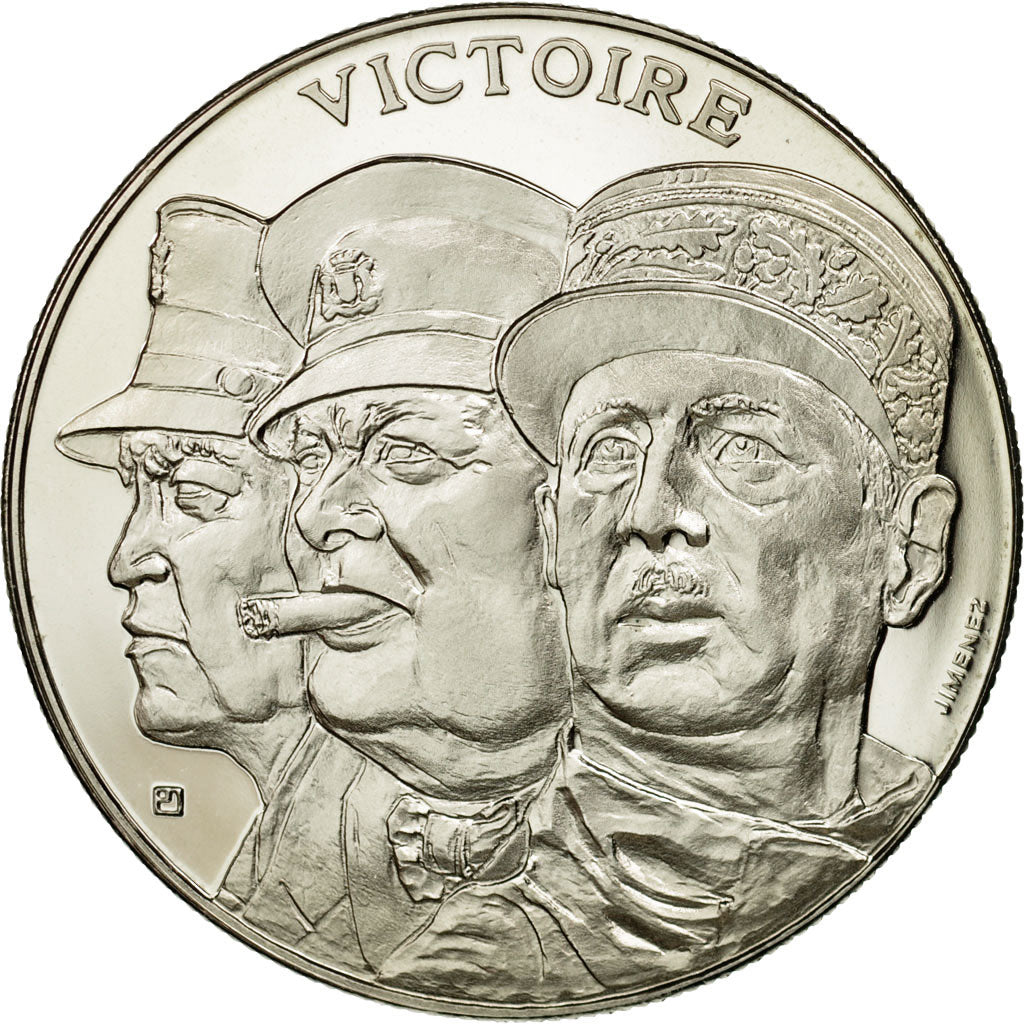 Francja, Medal, 1939-1945, Victoire, Jimenez, MS(65-70), Nikiel