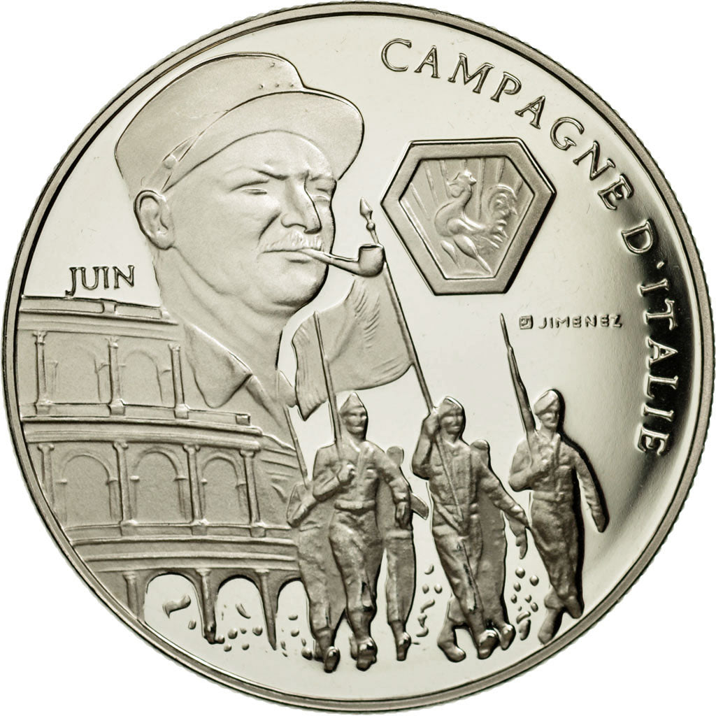 Francia, medaglia, Seconde Guerre Mondiale, Campagne d'Italie, Jimenez, FDC