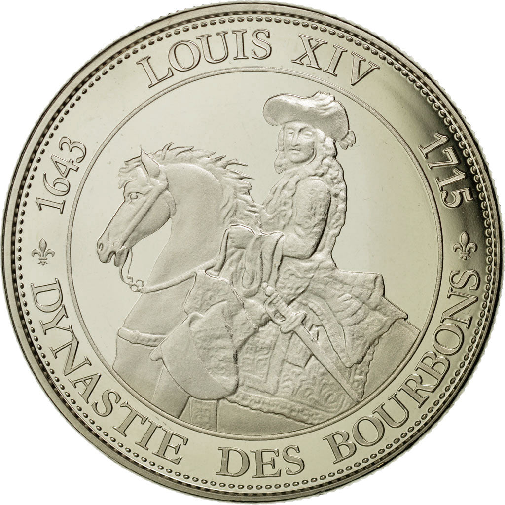 Francia, medalla, Les rois de France, Louis XIV, FDC, Cobre - níquel