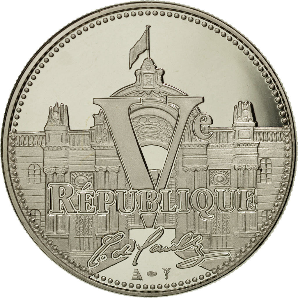 France, Medal, Vème République, Charles De Gaulle, MS(65-70), Copper-nickel