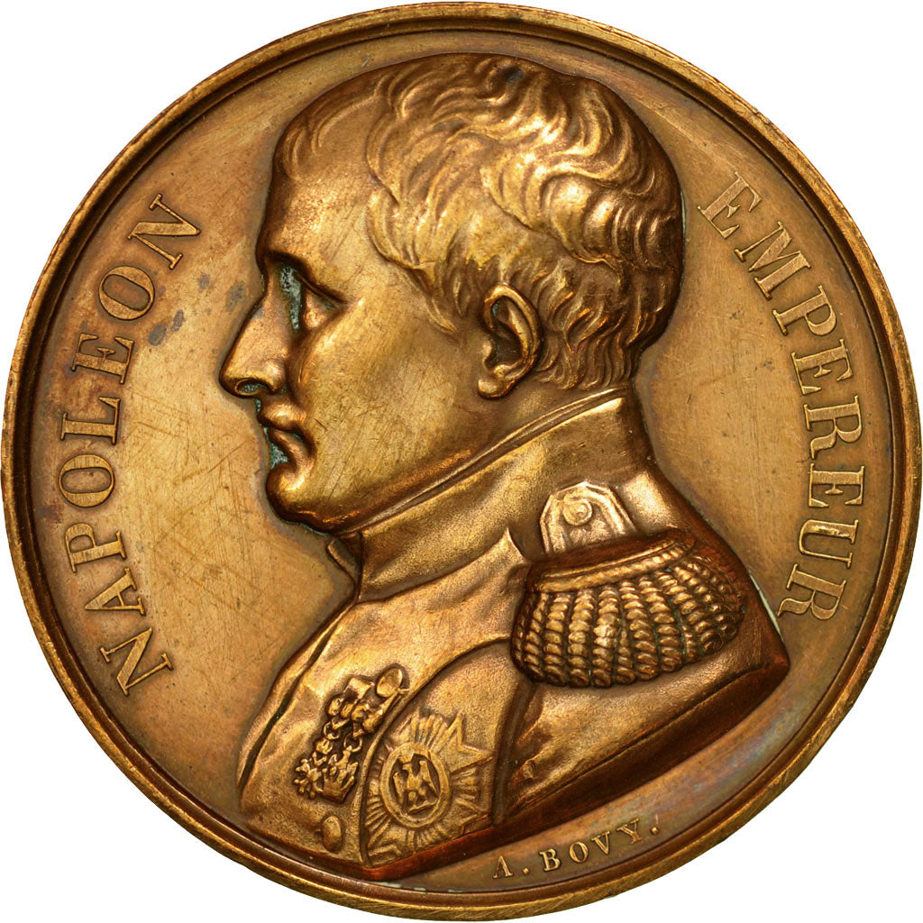 France, Medal, Napoleon Ier , Mémorial de St Hélène, 1840, Bovy, MS(60-62)