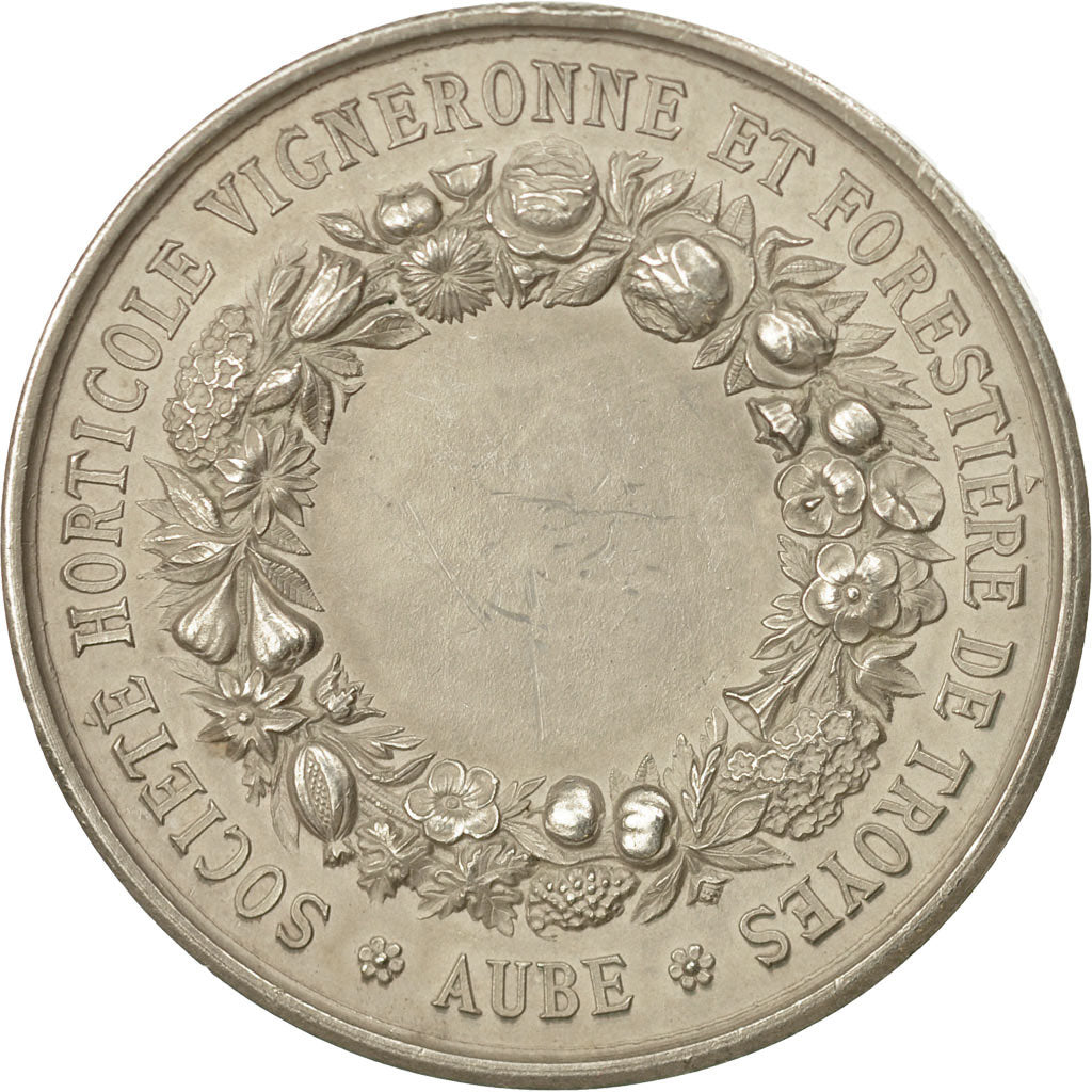 France, Medal, Société Horticole Vigneronne et Forestière de Troyes (Aube)