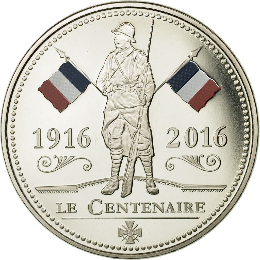 France, Médaille, Première Guerre Mondiale, Centenaire, FDC, Copper-nickel