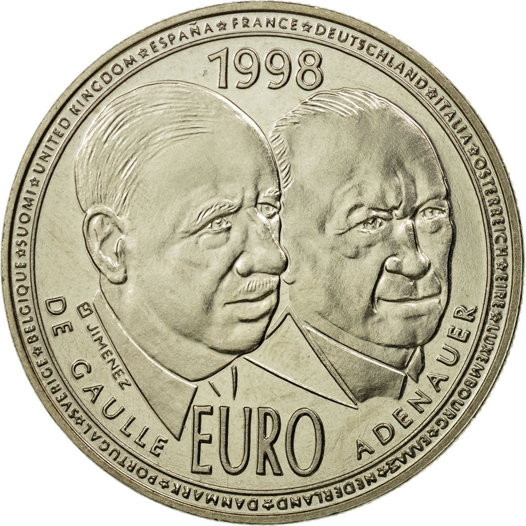Frankreich, Medaille, De Gaulle et Adenauer, 2007, Jimenez, STGL, Copper-nickel