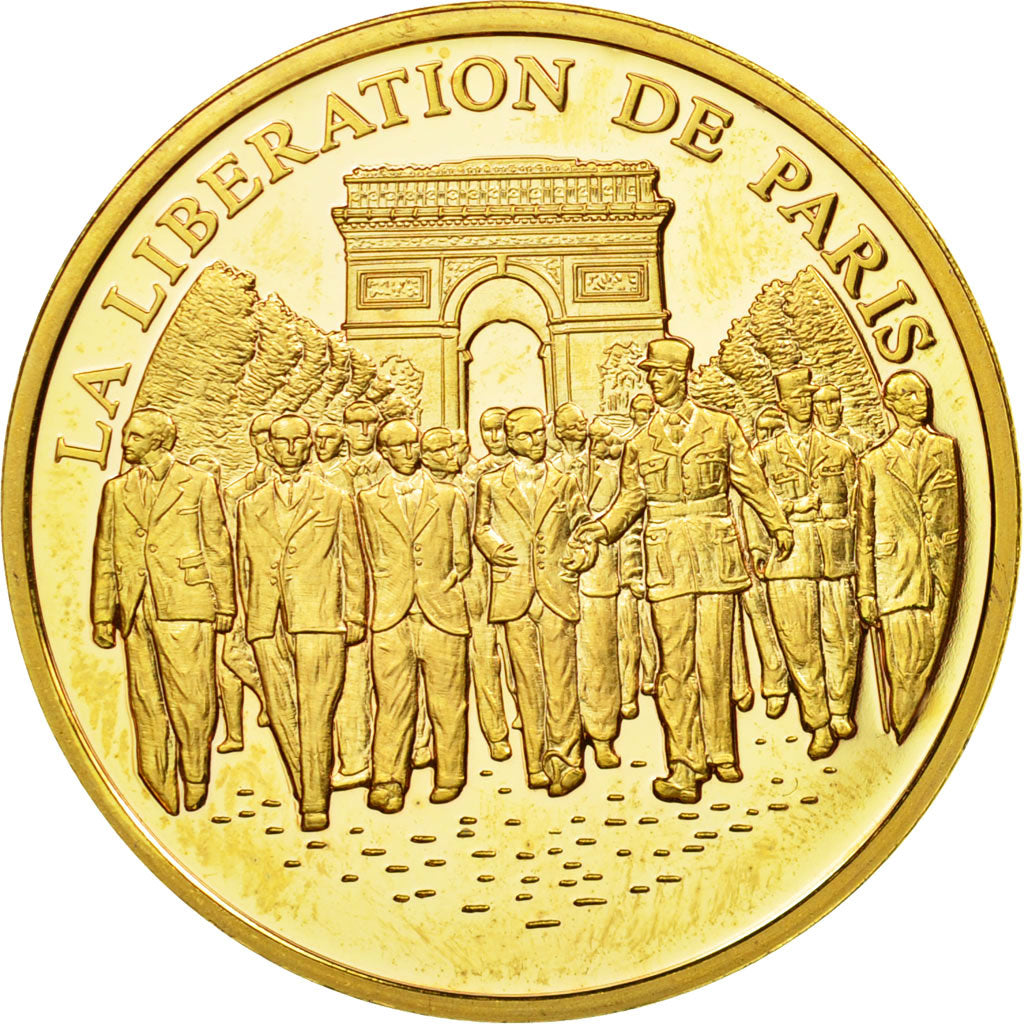 Francia, medaglia, Seconde Guerre Mondiale, La Libération de Paris, FDC, Rame