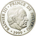 Monaco, Medaille, 50ème Anniversaire de Rainier III, 1999, FDC, Zilver