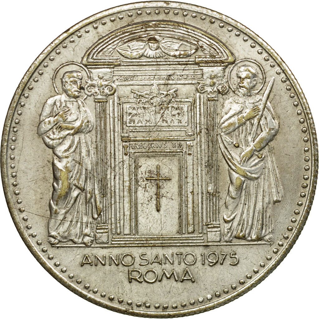 Vatikanstadt, Medaille, Paul VI, Rome, Année Sainte, 1975, Copper Plated